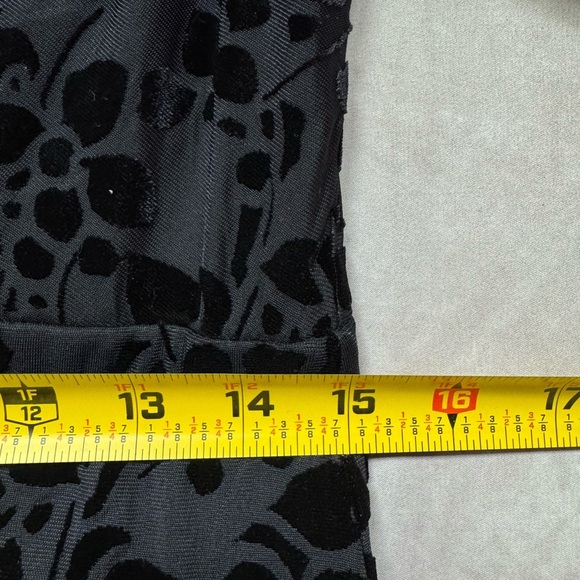 Tommy Hilfiger Cocktail Dress Velvet Burnout Holiday Whimsigoth Dark Feminine 10 - Picture 11 of 12